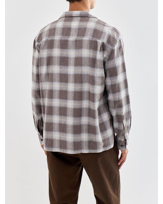 Hartford Gray Lyocell Flint Overshirt for men
