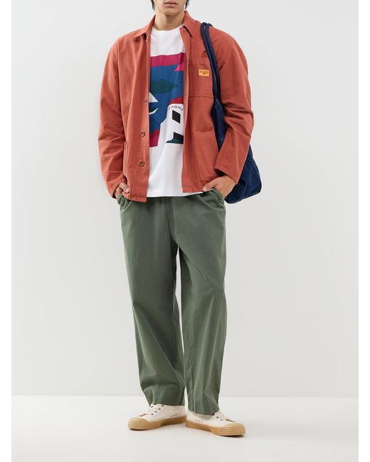 by Parra White No Vacation T-Shirt for men