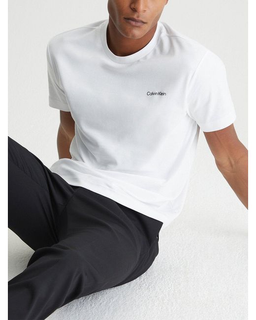 Calvin Klein White Interlock T-Shirt for men