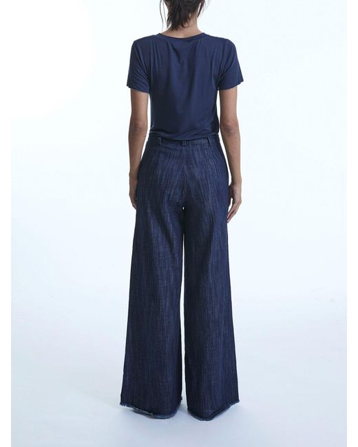 James Lakeland Blue Frayed Jeans