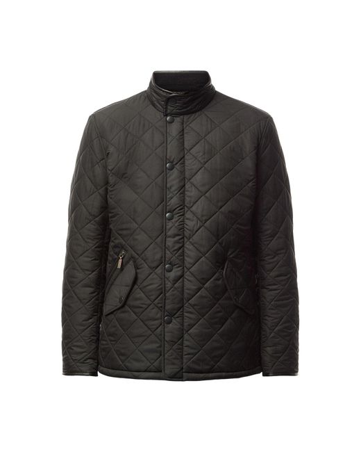 Barbour Black Powell Quilted Jacket for men