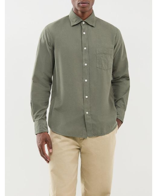 Hartford Green Paul Baby Cord Shirt for men