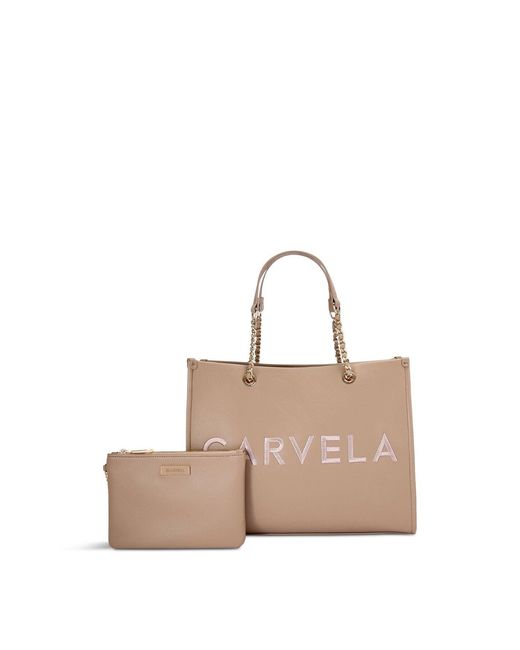 Carvela Kurt Geiger White Women's Sorrento Chain Tote