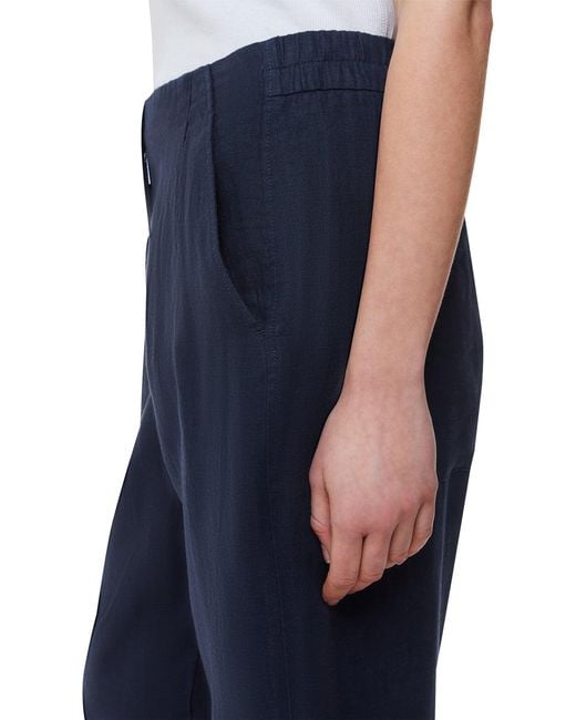 Whistles Blue Barrel Leg Trouser