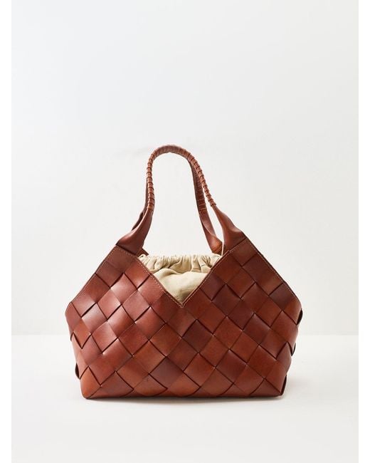 Dragon Diffusion Brown Castello Shoulder Tote Bag