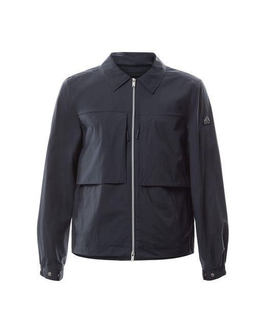 Moose Knuckles Blue Men's Waverly Shirt Jacket for men