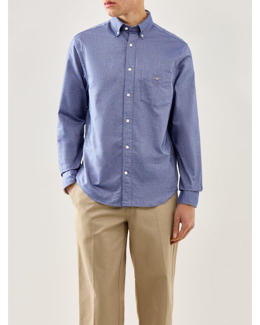 Gant Blue Oxford Shirt for men