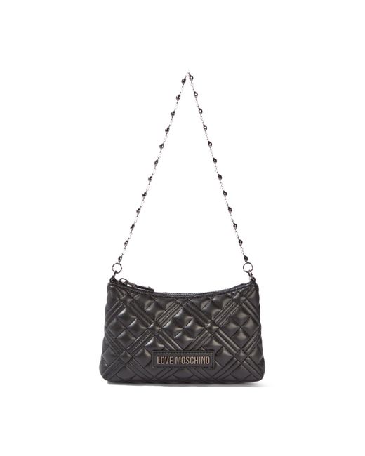 Love Moschino White Women's Quilted Shoulder Bag