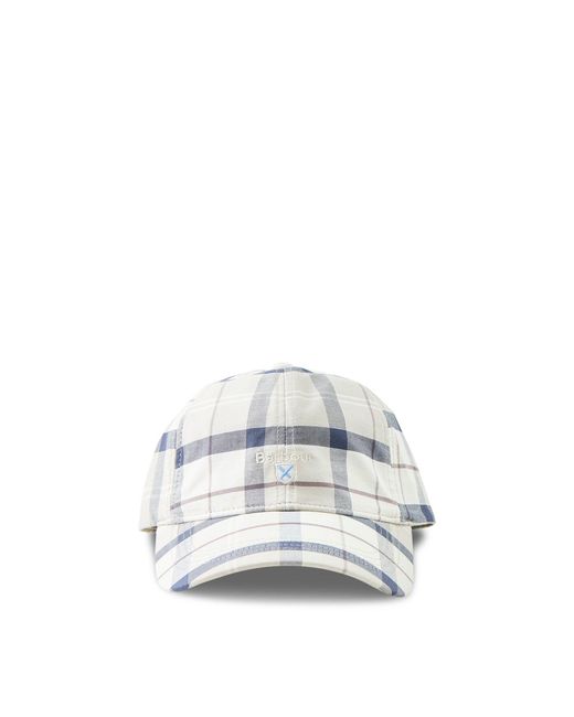 Barbour White Tartan Sports Cap Multi for men