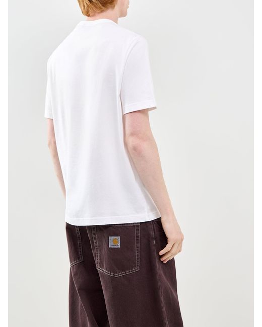 Paul Smith White Paperclips Graphic T-Shirt for men