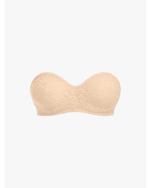 Wacoal White Halo Lace Strapless Bra