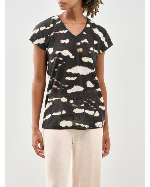 Soya Concept Black Aretha Short Sleeve T-Shirt Multi