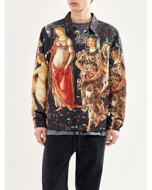 Pleasures Multicolor Facial Coach Jacket for men