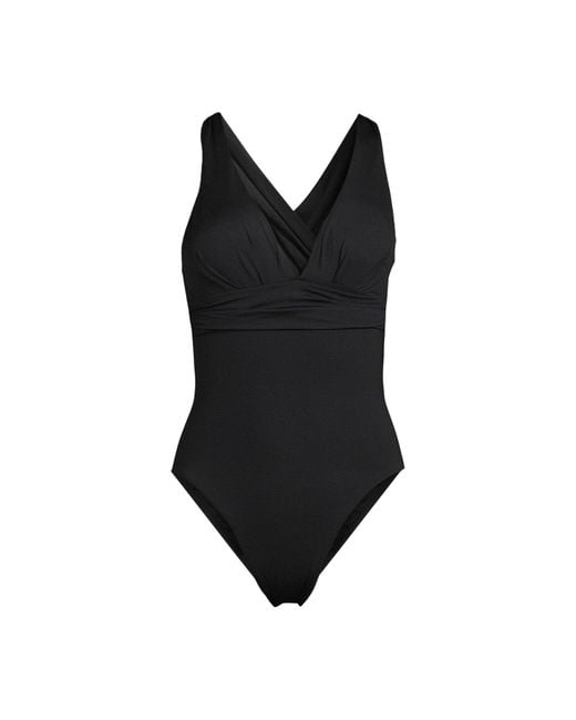 Seafolly Black Women's Collective Cross Back One Piece Swimsuit