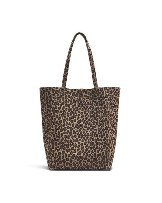 Marlon Multicolor Big Shopper Suede Animal Tote Bag