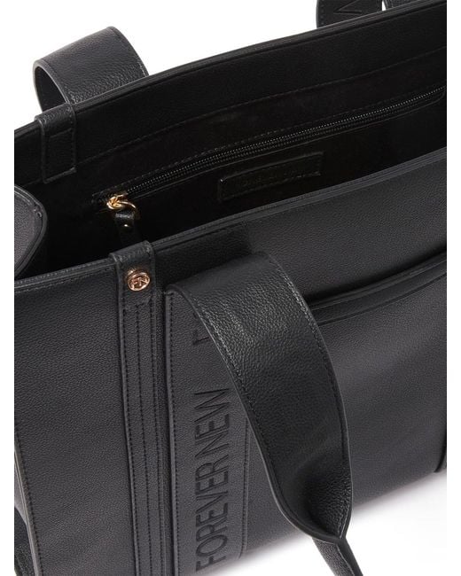 Forever New Black Signature Alison Structured Tote Bag