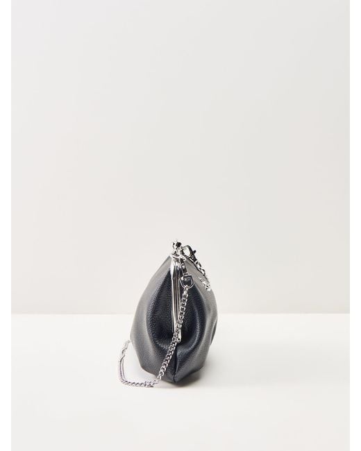 Vivienne Westwood Black Granny Frame Vegan Top Handle Bag