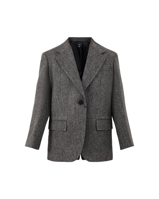 Weekend by Maxmara Gray Tronto Shoulder Paf Blazer