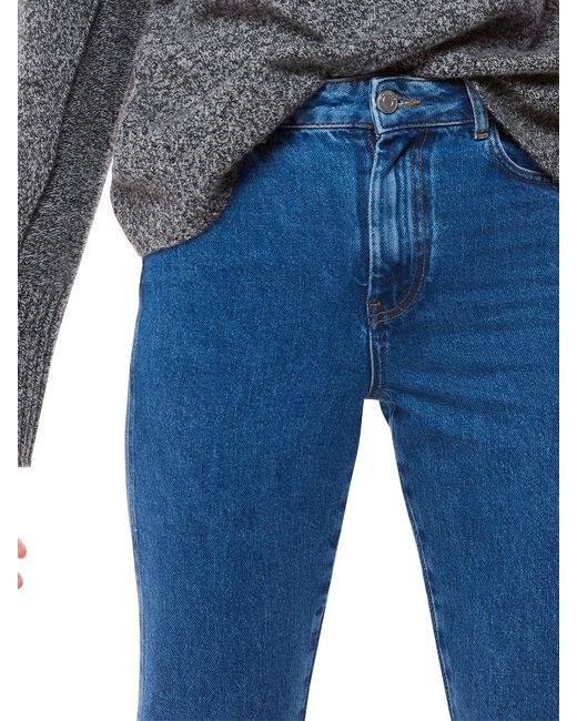 Whistles Blue Authentic Slim Frayed Jean