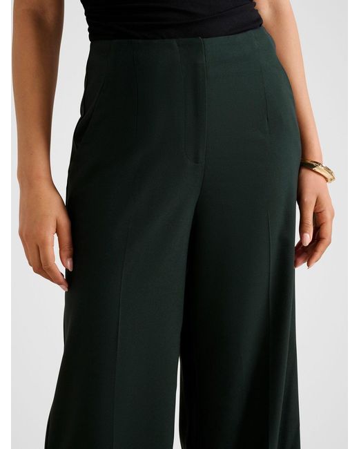 Forever New Green Frieda High Waist Wide Leg Pants