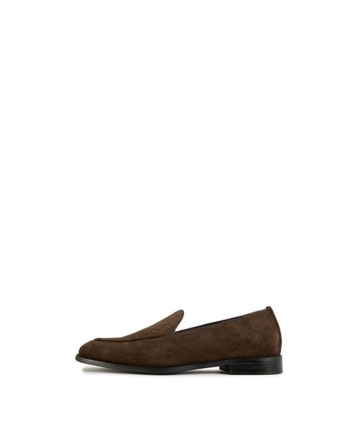 Simon Carter White Fes Loafer Suede Shoes for men