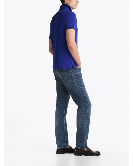 Tommy Hilfiger Blue 1985 Regular Fit Stretch Polo for men