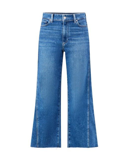 PAIGE Blue Anessa Wide Leg Jeans
