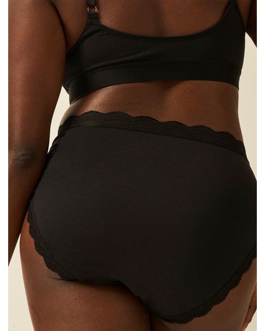 Stripe & Stare Black High Rise Knicker 4 Pack