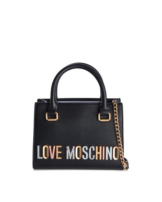 Love Moschino Black Women's Top Handle Crossbody Bag
