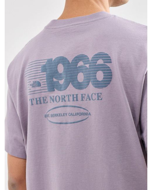 The North Face Purple Track Graphic T-Shirt for men