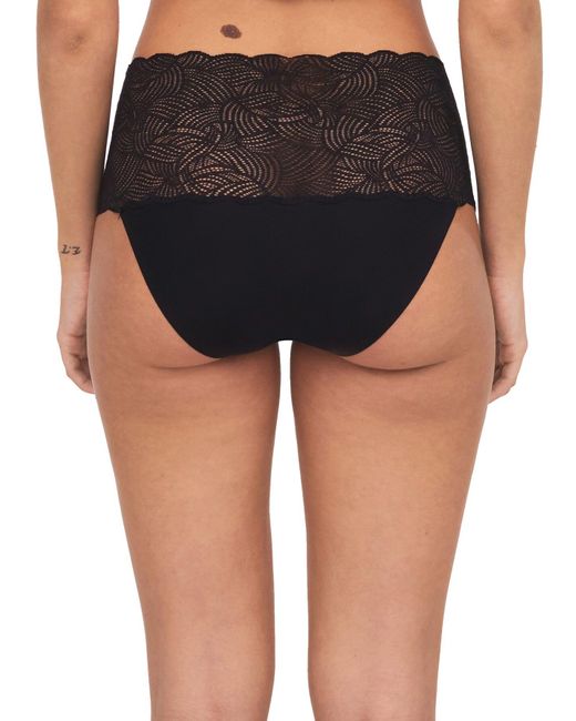 Chantelle Black Soft Stretch Lace Full Brief
