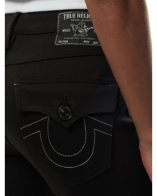True Religion Black Joey Flare Ponte Leggings