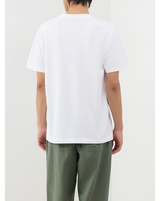 by Parra White No Vacation T-Shirt for men