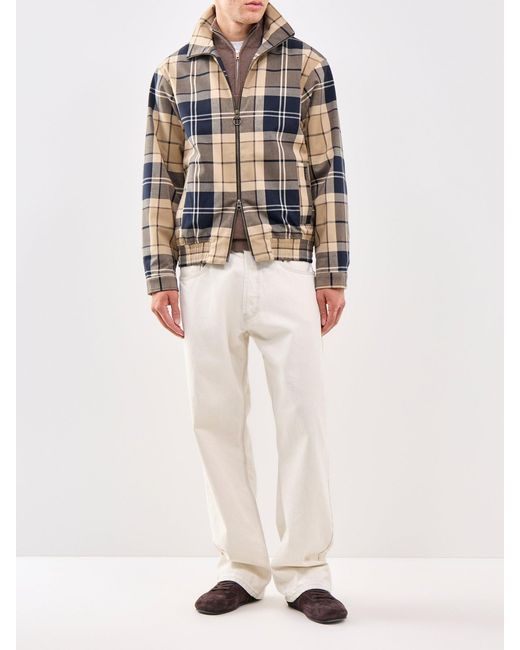 Barbour Multicolor Tartan Showerproof Harrington Jacket for men