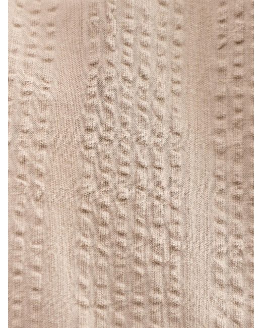 Only & Sons Natural Seersucker Resort Shirt for men