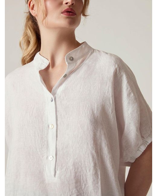 James Lakeland White Relaxed Fit Blouse