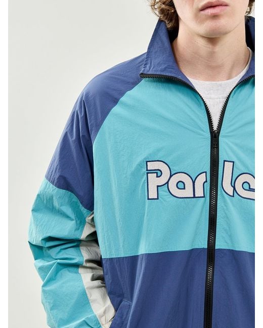Parlez Blue Rail Track Jacket for men