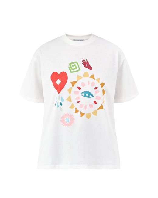 Never Fully Dressed White Morocco Charms Graphic T-Shirt