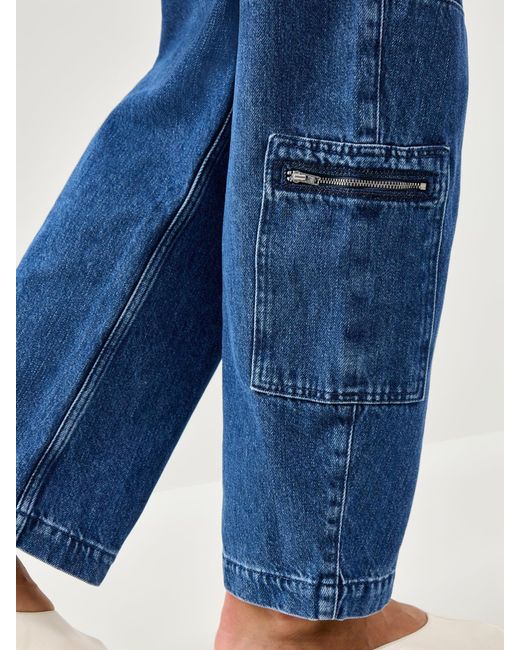 seventy + mochi Blue Lara Straight Jeans