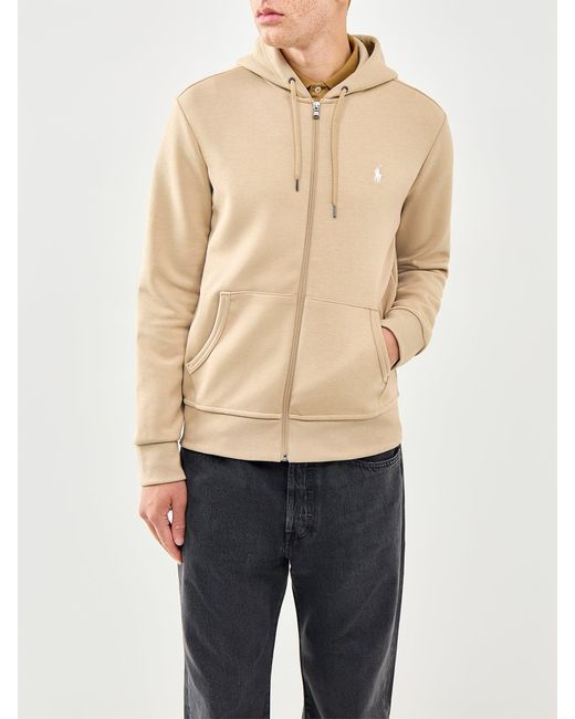 Polo Ralph Lauren Natural Doible Knit Hoodie for men