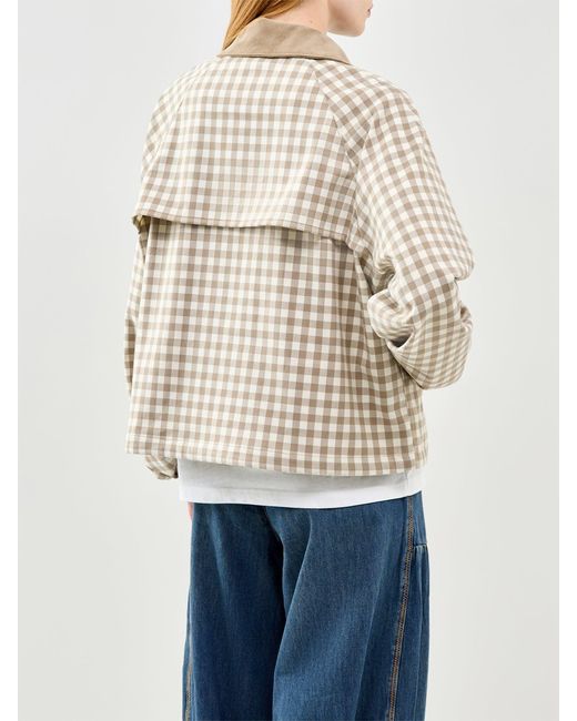 Barbour White Ovingham Casual Jacket Sand Multi