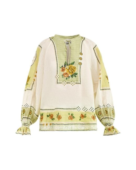ALÉMAIS Metallic Dixie Blouse