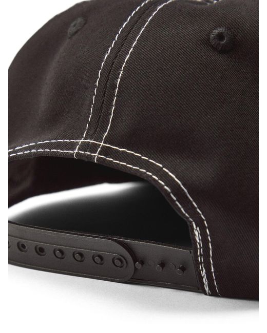 ICECREAM Black Anarchy Wrap Around Flat Brim Cap for men