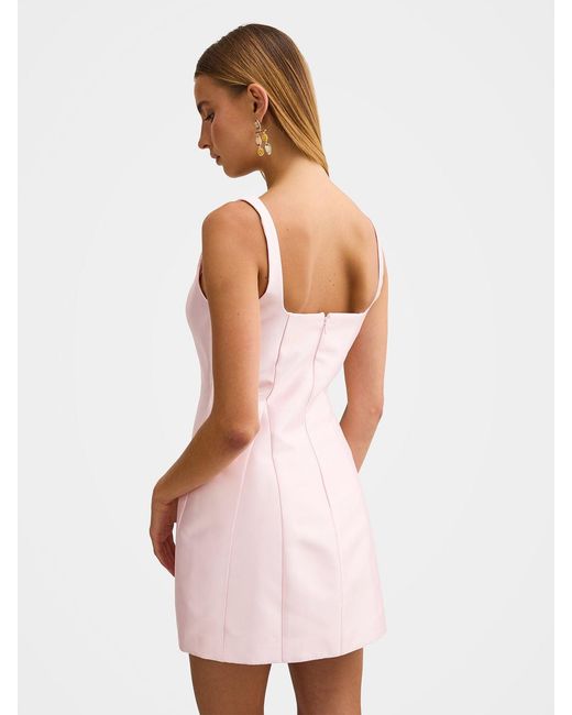 Forever New Pink Kaitlyn Structured Mini Dress