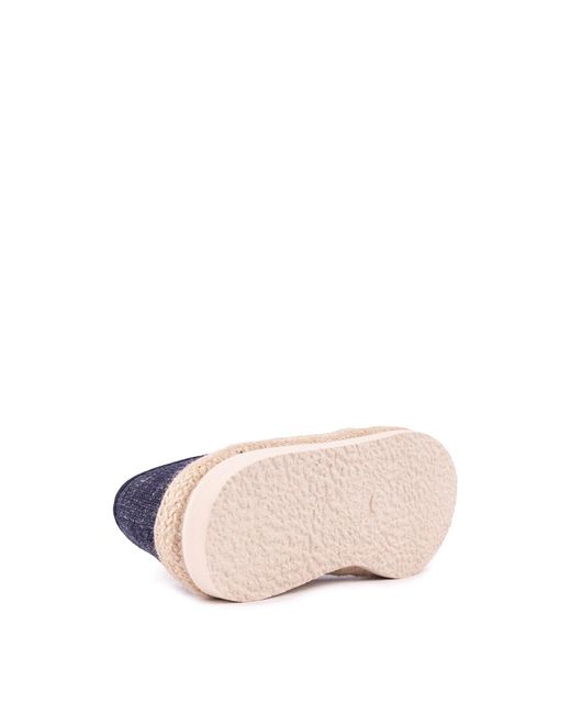 V.Gan Blue Vegan Pecan Espadrille Shoes for men
