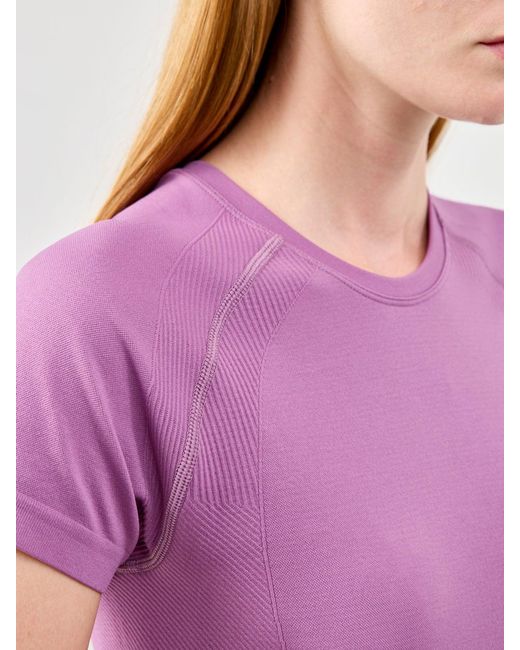 Sweaty Betty Purple Athlete Seamless Workout T-Shirt