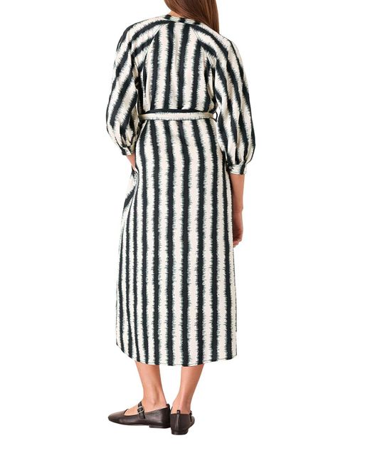 Whistles White Women's Hazy Stripe Mabel Dress