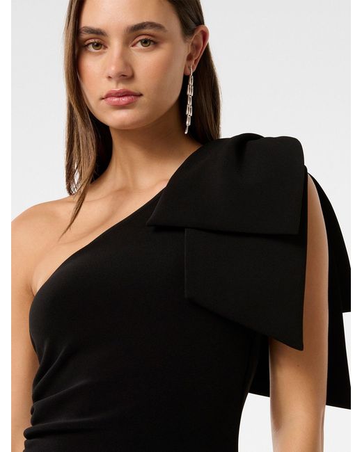 Forever New Black Jade Bow Bodycon Dress
