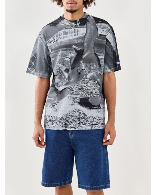A_COLD_WALL* Gray Graphic T-Shirt for men