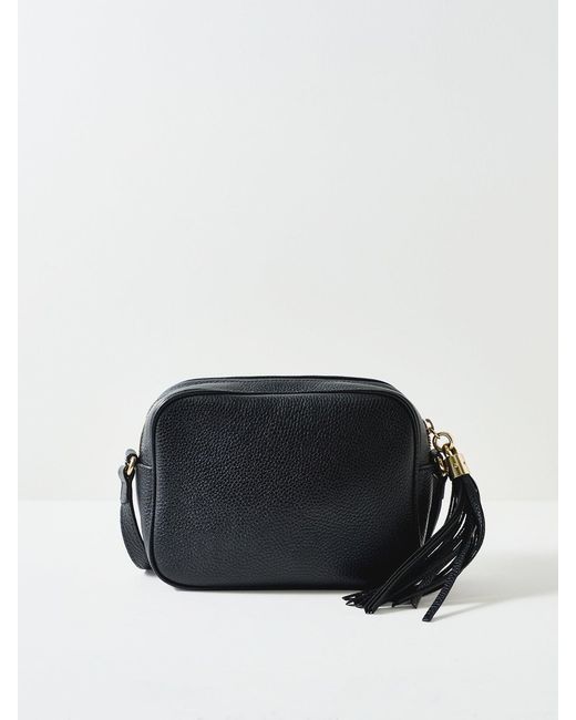 Le Prix Black Vintage Calfskin Soho Disco Crossbody Bag